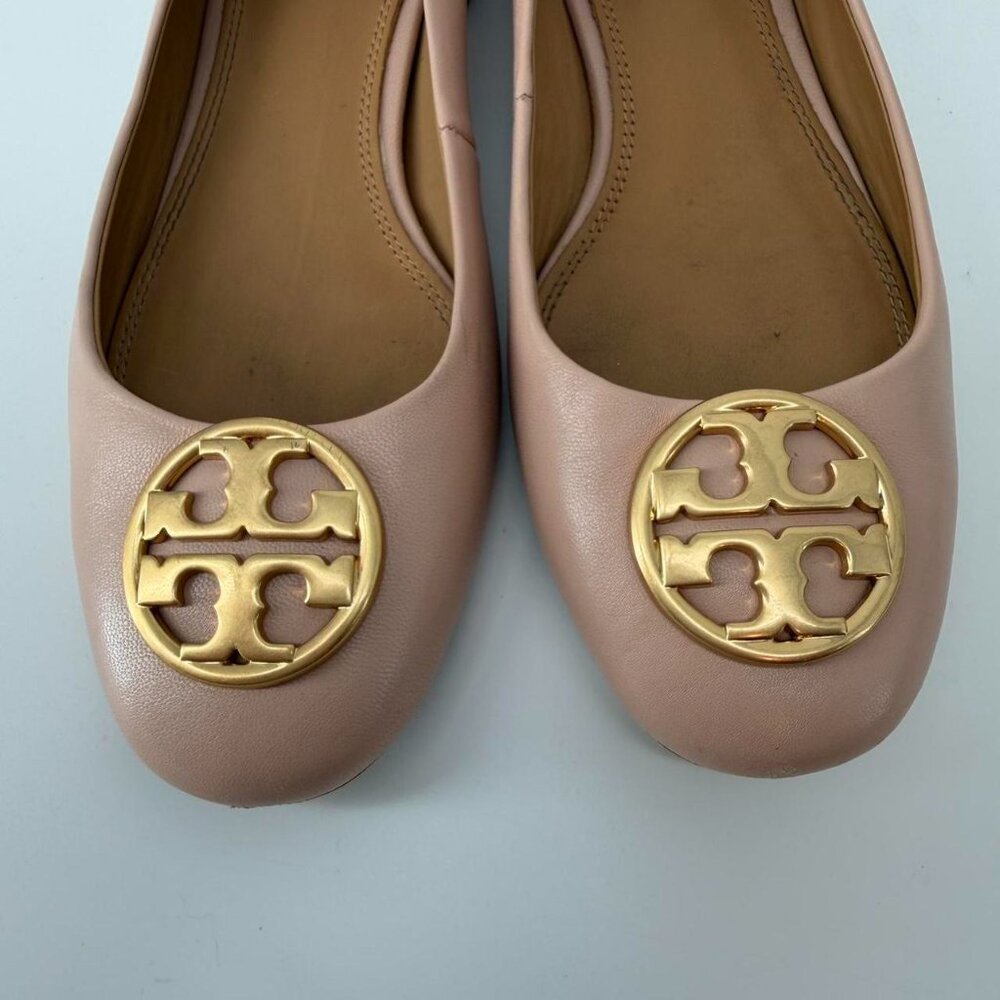 Tory Burch Cream Chelsea 25mm Ballet Flats Size 6.5 Pumps - Picture 3 of 7